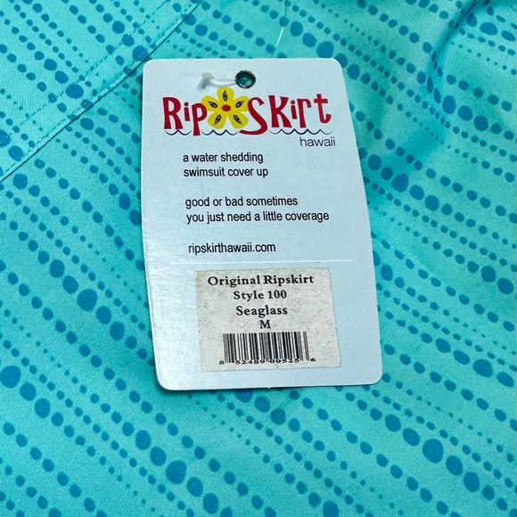 NEW Orignial Rip Skirt 100 Size Medium in Sea Glass. Velcro Waist NWT - Picture 7 of 8